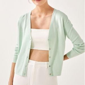 Crop Cardigan - Mint Green - LoveBonito